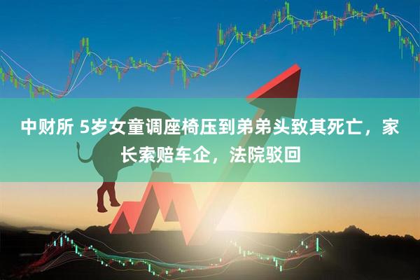 中财所 5岁女童调座椅压到弟弟头致其死亡，家长索赔车企，法院驳回