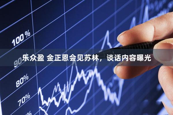 乐众盈 金正恩会见苏林，谈话内容曝光